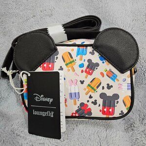 NWT - Loungefly Disney Mickey Mouse & Friends Popsicles Figural Crossbody Bag
